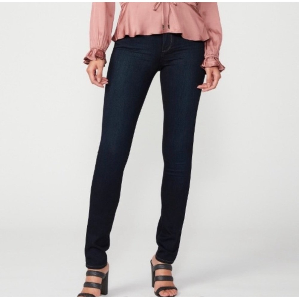 PAIGE Denim Skyline Skinny Jeans 27 Mona Dark‎ Wash Women's Stretch Denim